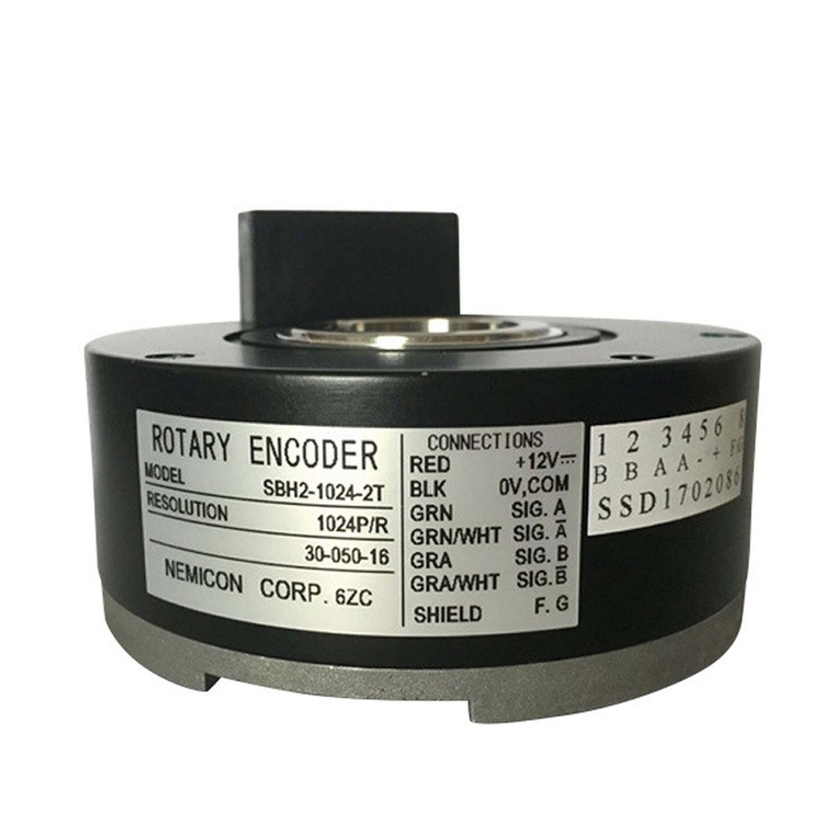 SBH-1024-2T Nemicon Elevator Rotary Encoder For Motor With Cable 12 V , 1024 P-R